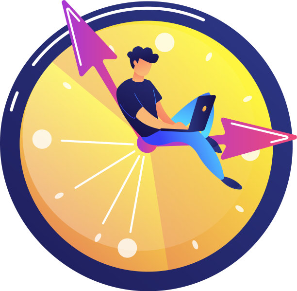 程序员坐在手提电脑上工作图片下载