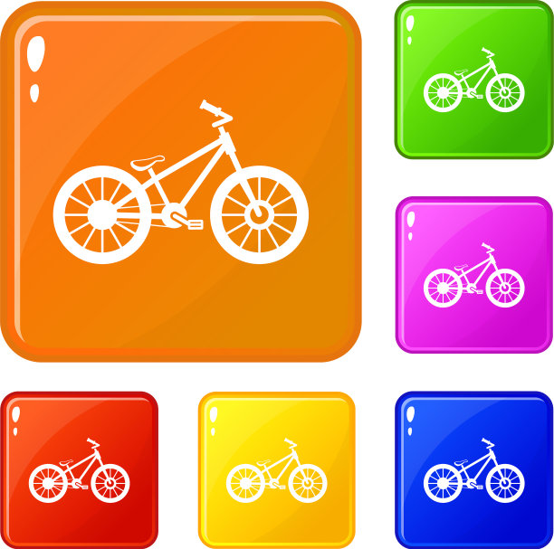 自行车图标设置颜色图片下载