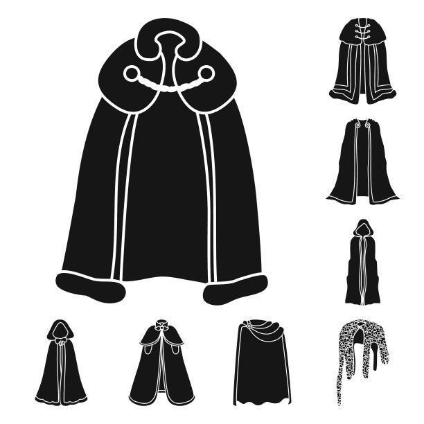 服装设计面料和服装符号集图片下载