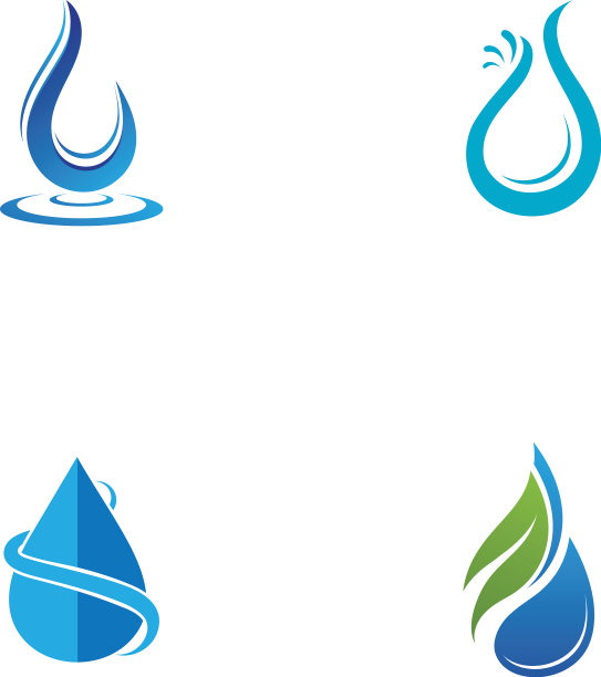 水滴标志模板图片下载