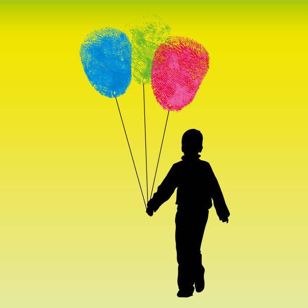 身份隐喻小孩用指纹作为图片下载