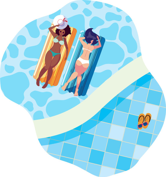 漂亮的异族女孩，还有浮床图片下载