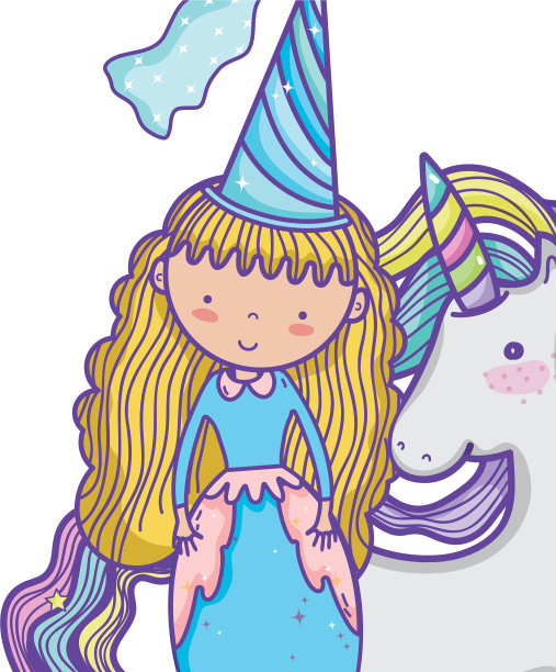 可爱魔法公主卡通图片下载