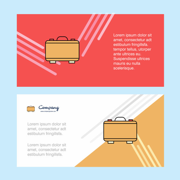 公文包抽象的企业业务横幅图片下载