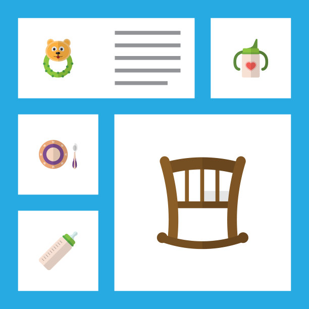 扁平婴儿摇铃婴儿床婴儿盘图片下载