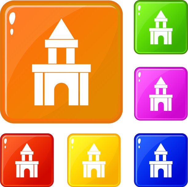 积木玩具图标设置颜色图片下载