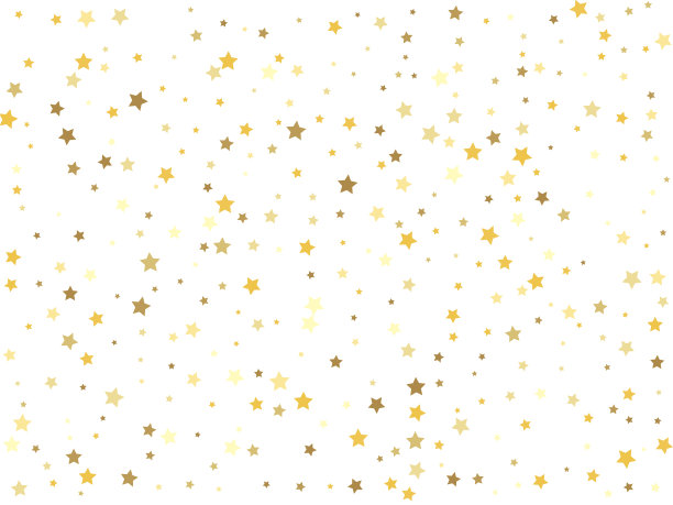 白色背景上的金色星星图片下载