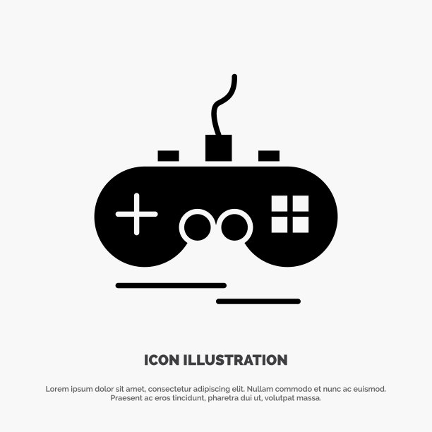 操纵杆无线xbox游戏手柄实心黑色符号图片下载