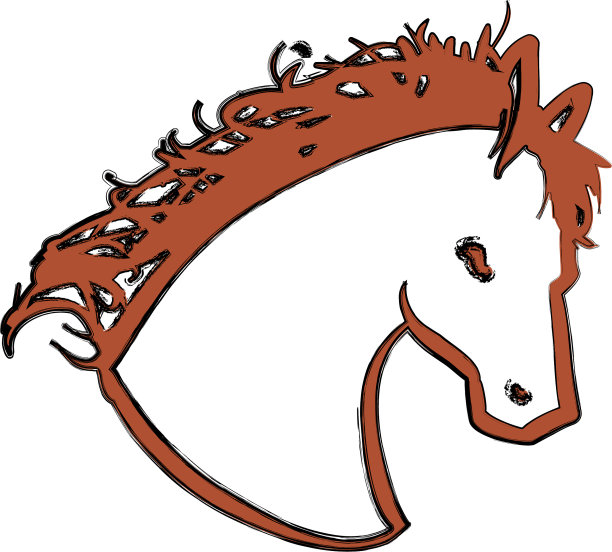 马的头部轮廓图片下载