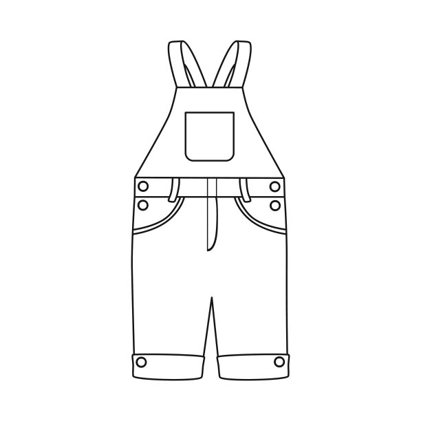 设计连体衣和幼儿标志集图片下载