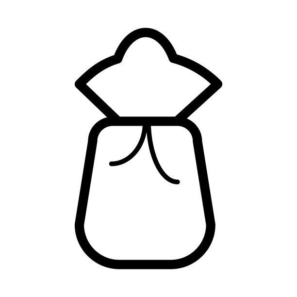 袋子或袋子图标黑色和白色的袋子图片下载