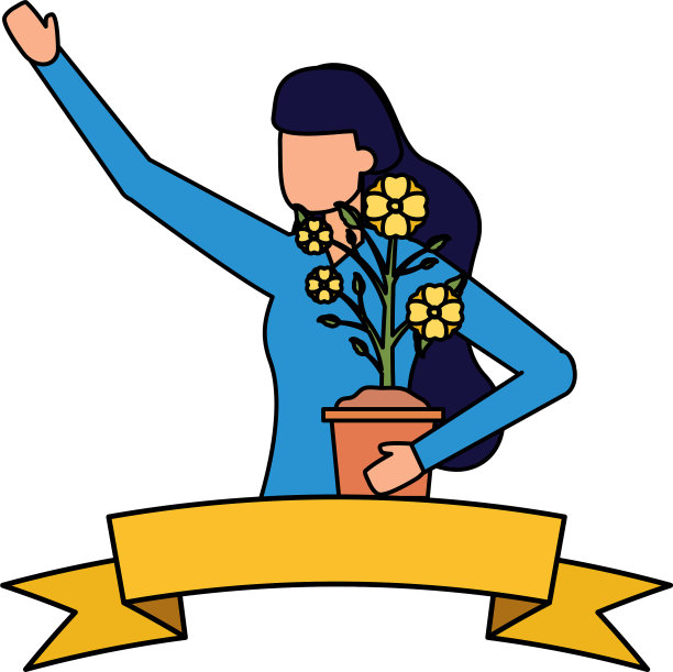 园丁妇女工作园艺设计图片下载