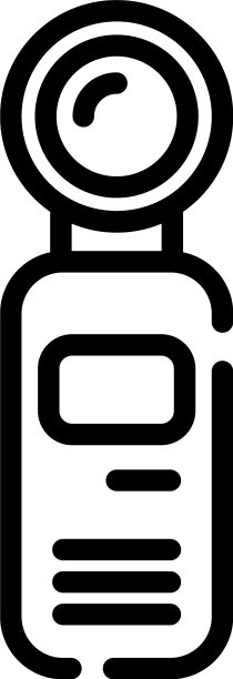 摩托车动作相机图标轮廓风格图片下载