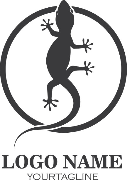 蜥蜴的标志图片下载