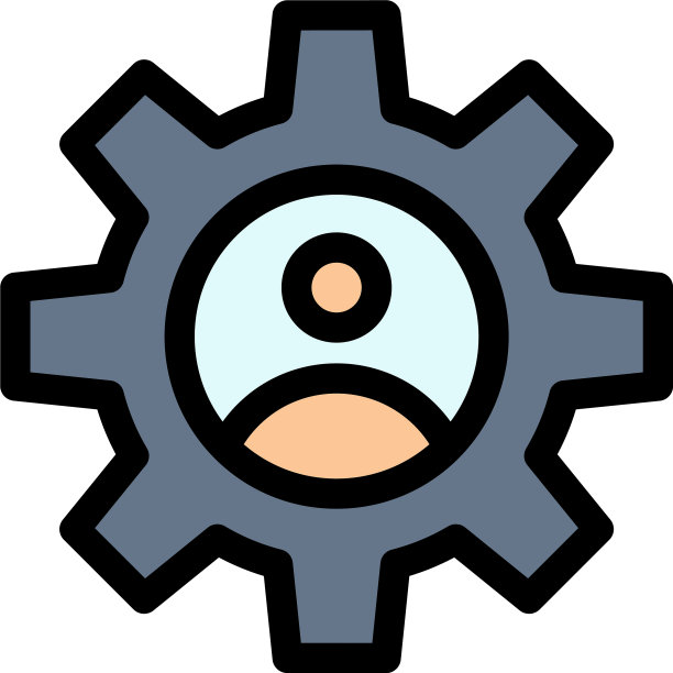 齿轮控制配置文件使用平面颜色图标图标图片下载