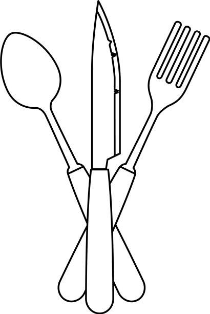 餐具工具图标套装图片下载