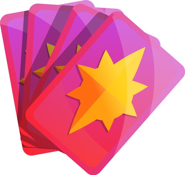 魔术卡图标卡通风格图片下载