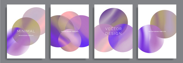 背景与充满活力的梯度形状图片下载