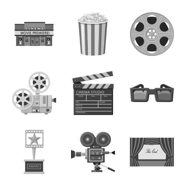 设计电影和工作室标识图片下载