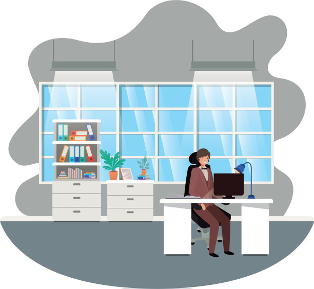 商人在办公室的化身角色图片下载