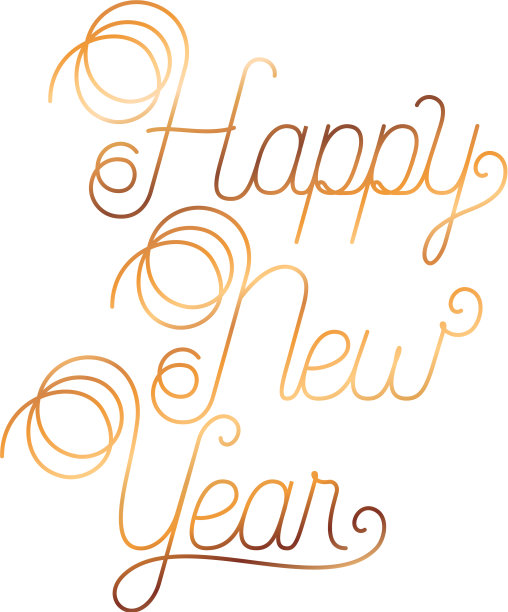 新年快乐孤立的图标图片下载