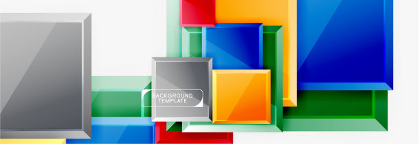 最小的方形横幅抽象背景图片下载