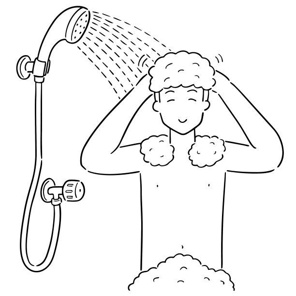 男人洗澡图片下载