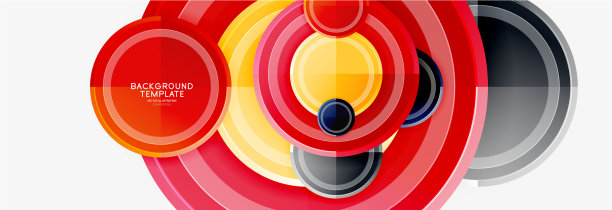 彩色光泽圈背景图片下载