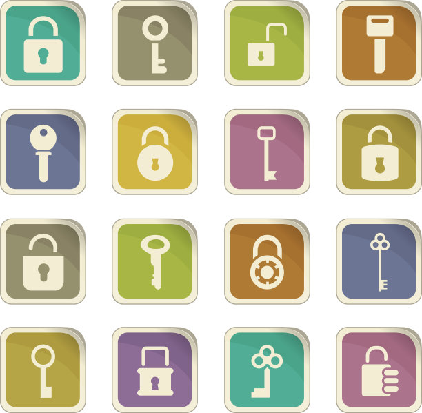 锁定和键图标设置图片下载