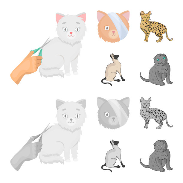 宠物和斯芬克斯标志图片下载