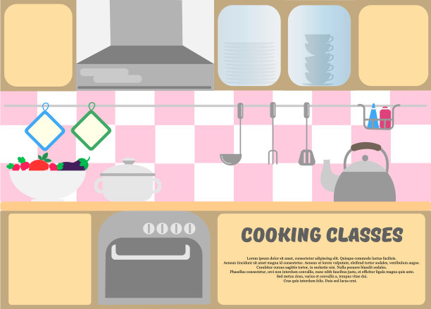 烹饪课海报厨房菜厨房图片下载