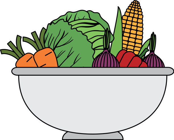 厨房碗里的蔬菜图片下载
