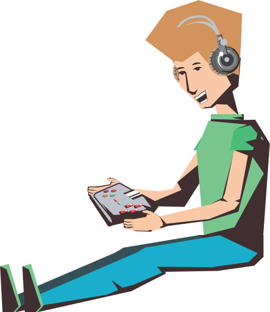 男子玩家视频游戏坐在控制图片下载