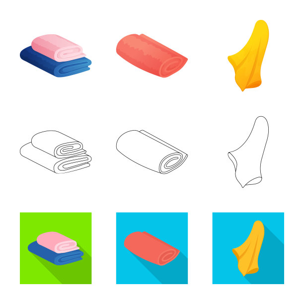 设计软而干净的图标集合图片下载