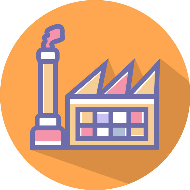 工厂图标简单洁净工厂标志符号图片下载