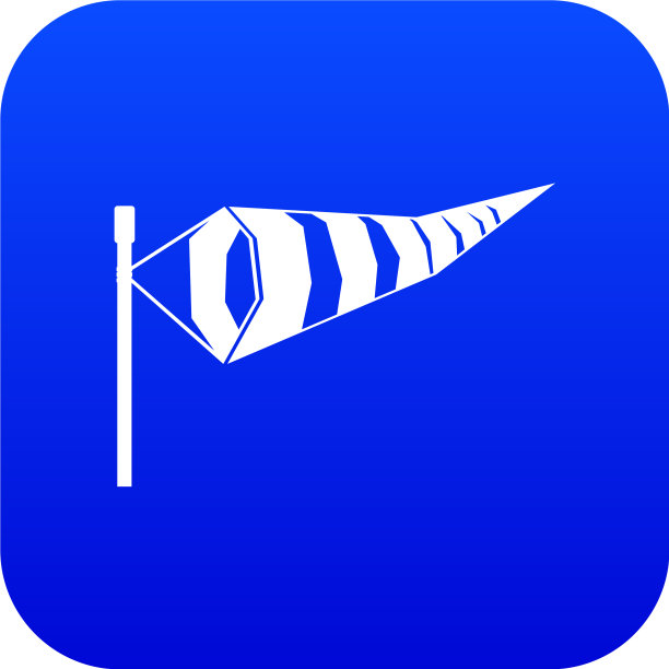 风向标志数字蓝色图片下载