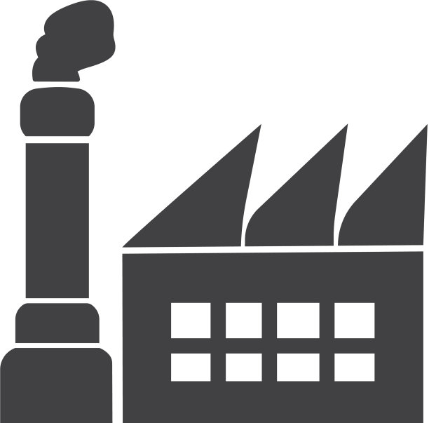 工厂图标简单洁净工厂标志符号图片下载