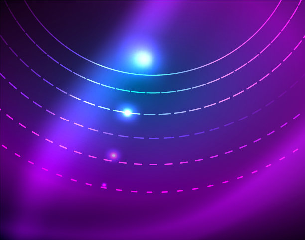 蓝色氖圆抽象出圆线图片下载