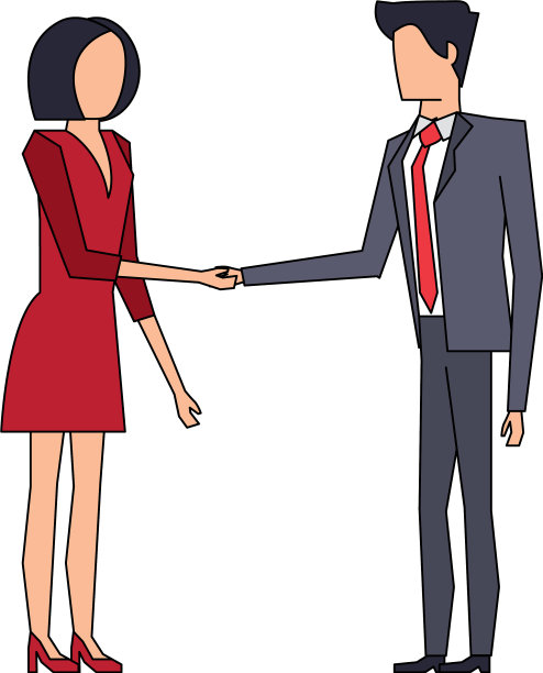 行政业务财务同事卡通图片下载