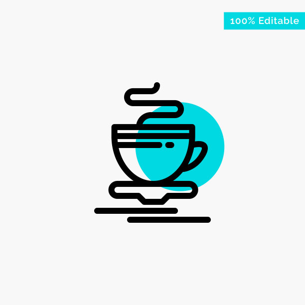 茶杯热酒店绿松石突出圈图片下载