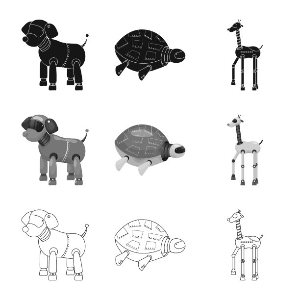 玩具与科学标志设计套装图片下载