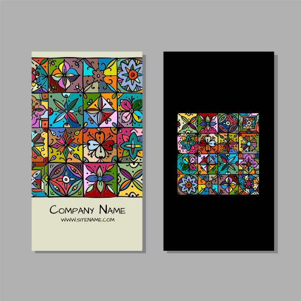 名片设计民族复古饰品图片下载