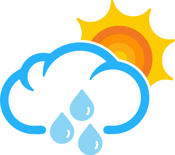 天气和季节标志图标设计图片下载