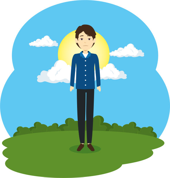 营地里优雅的商人图片下载