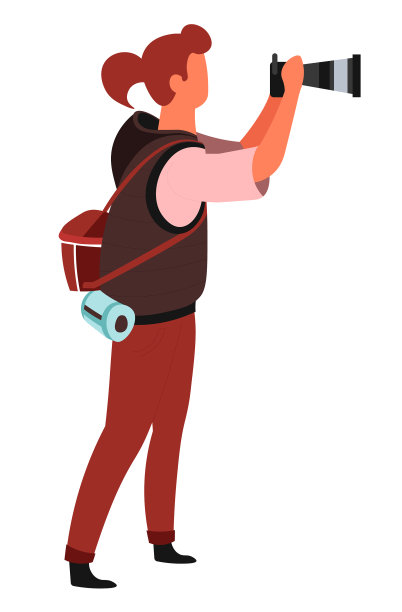 带着数码相机的女摄影师图片下载