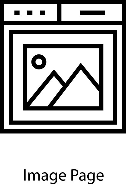 网页画廊的形象图片下载