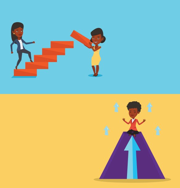 两个带有文字空间的商业横幅图片下载