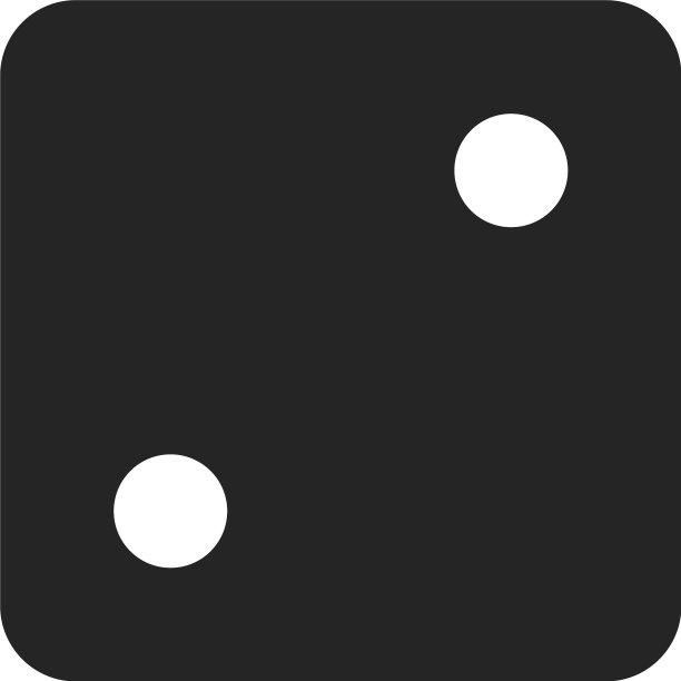 骰子数字2图标图片下载