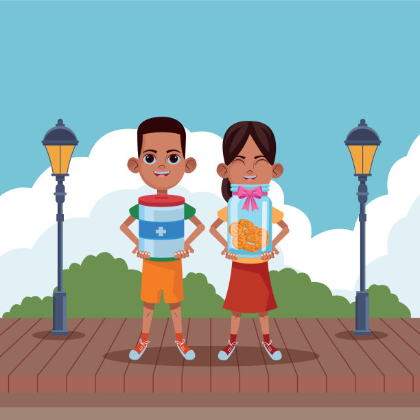 年轻的孩子阿凡达卡通人物图片下载