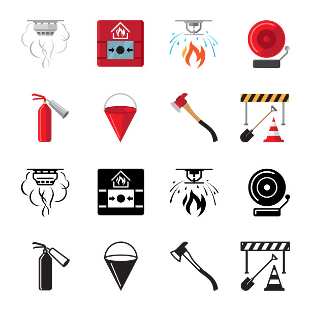 消防安全平面图标设置图片下载